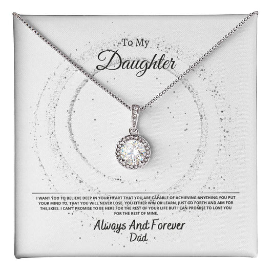 To My Daughter Eternal Hope Necklace