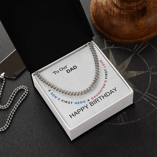 To The Perfect Dad Silver Necklace