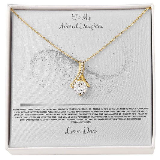 To My Daughter Alluring Beauty Necklace