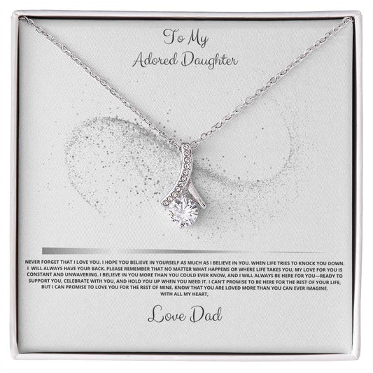 To My Daughter Alluring Beauty Necklace