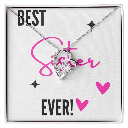 Best Sister Ever Forever Love Necklace